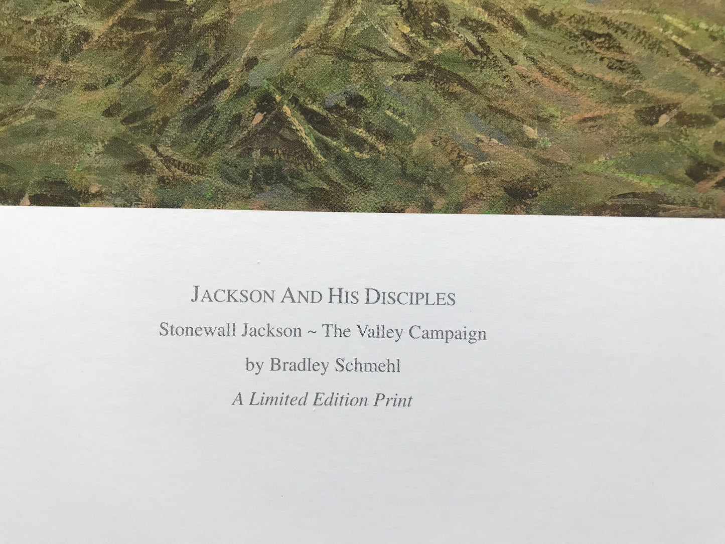 JACKSON AND HIS DISCIPLES Limited Edition Civil War Print by Bradley Schmehl