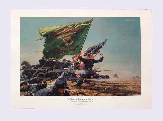 CAPTAIN CLOONEY'S CHARGE Limited Edition Civil War Print by Bradley Schmehl