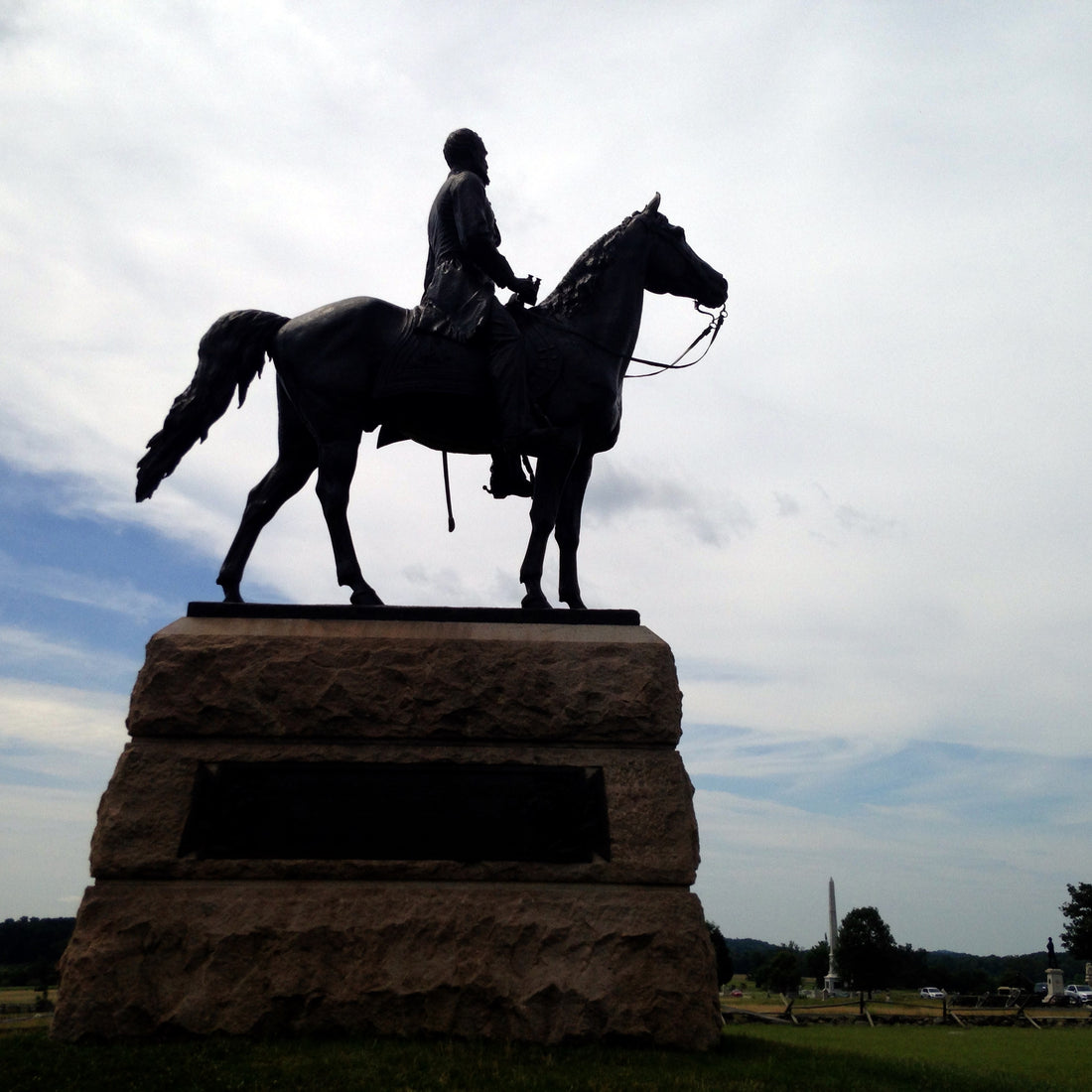 Statue of General George Meade on Gettysburg Battlefield