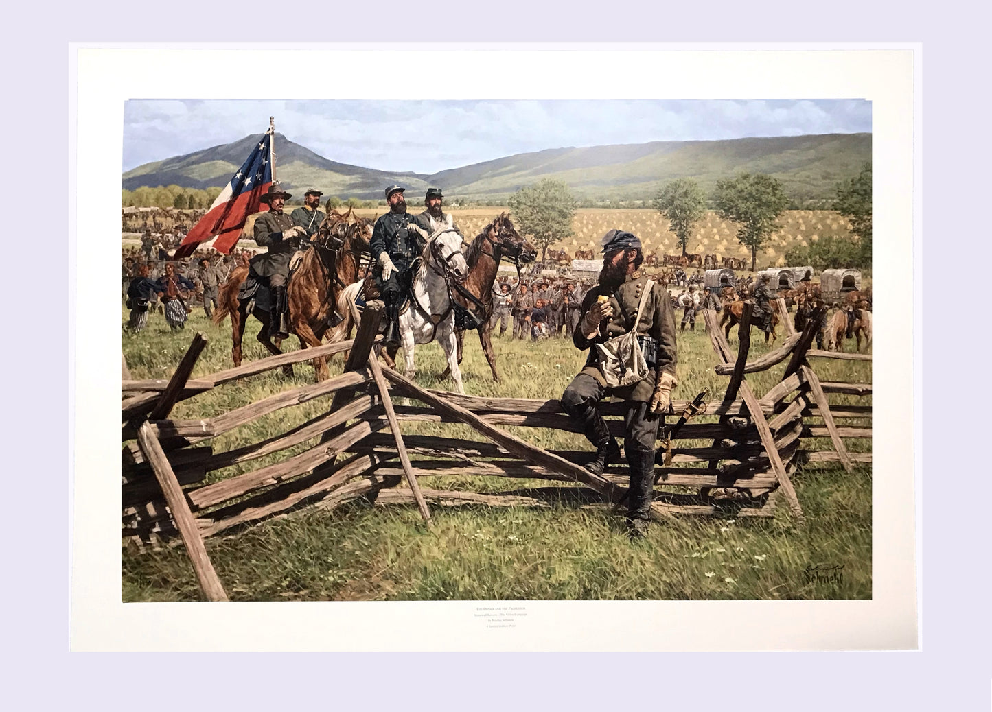 PRINCE AND THE PROFESSOR Limited Edition Civil War Print by Bradley Schmehl