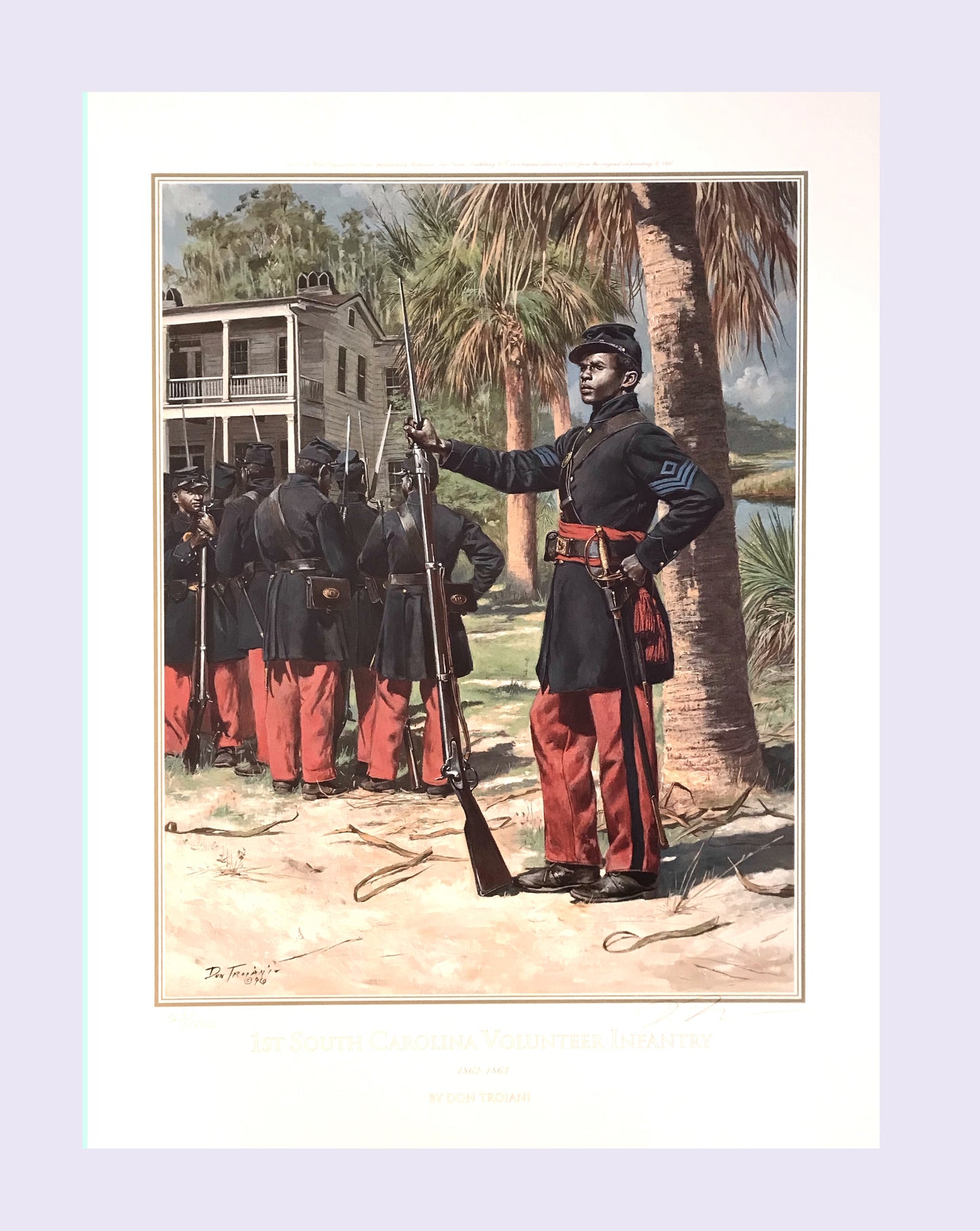 FIRST SOUTH CAROLINA VOLUNTEER INFANTRY Civil War Print by Don Troiani