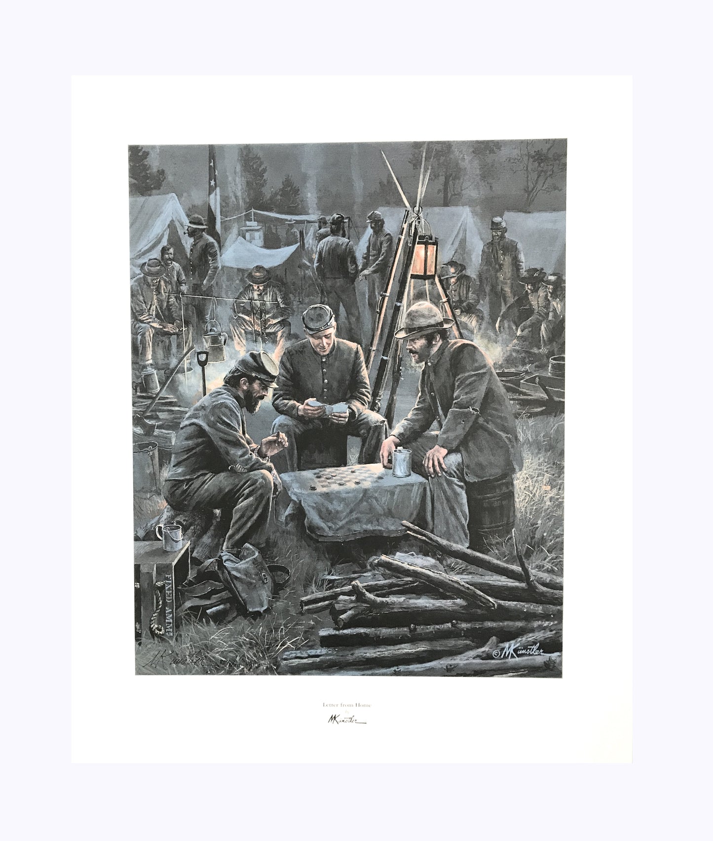 LETTER FROM HOME Limited Edition Civil War Print by Mort Kunstler